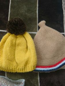 Combo Of 2 Winter Caps Size- Upto 10 Years