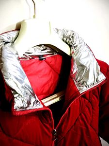 Chic Padded Red Jacket