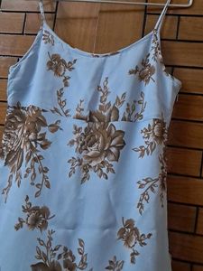 Floral PRINT  One Piece Dress Imported Fabric
