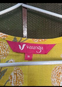 Yellow Printed Kurta