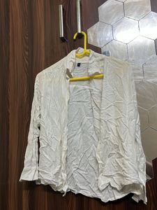 Casual White Linen Shirt