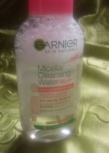 Garnier Micellar Cleaning Water ..I use very little makeup.  so i don't need it