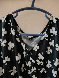 Cute Black &amp; White Floral Dress