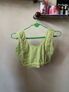 Botique Light Green Flowy Tunic Top