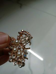 alloy Hair Claw Clip Rhinestone Accent