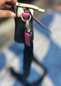 Chic Black and White Crossbody Bag