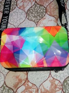 Vibrant Geometric Crossbody Bag