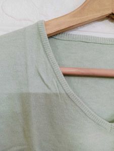 Mint Green V-Neck Tee