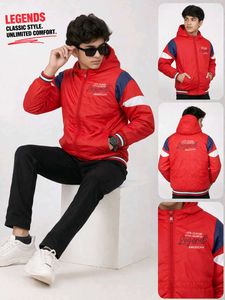 Vintage Red Puffer Jacket