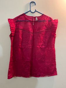 Chic Lace Floral Sleeveless Top