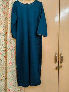 Teal straight Kurta