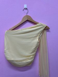 Yellow One-Shoulder Top