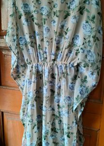Chic Floral Kaftan Dress
