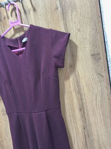 Stylish Burgundy Jumpsuit