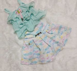 Baby Party Wear Skirt &amp; Top