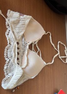 Boho Crochet Bikini Top