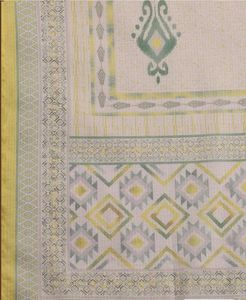 Libas White &amp; Yellow Embroidered Kurta set