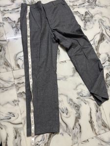 Classic Grey Wool Blend Trousers