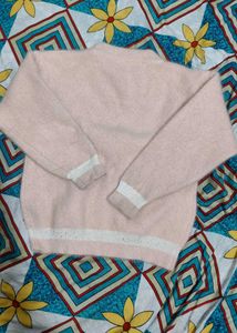 Cute Flower Applique Sweater