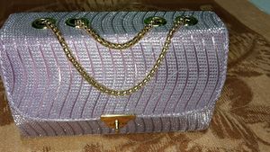 Sparkly brand new Pink Chain Handbag