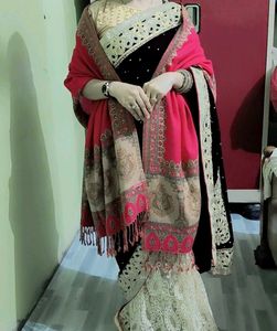 Elegant Blue & Cream Saree