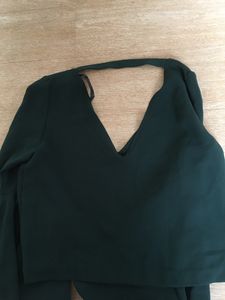 Zara Trafaluc Top In Dark Green