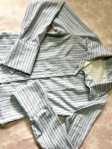 Savana Blue Striped Button-Up Shirt