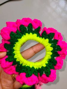 Handmade Floral Hair Ties set