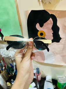 Retro Oval Sunglasses with Case