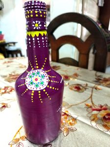 Home decor !! Bottle painting!! Handmade!! Mandala