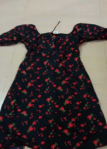 Chic Floral Print Midi Dress