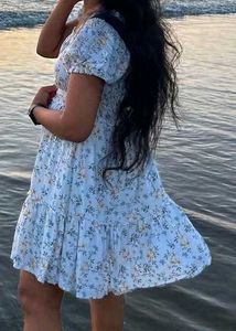 Floral printed cotton dress| Zudio