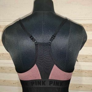 VS PINK Ultimate Lightly Lined Sports Bra M Rose