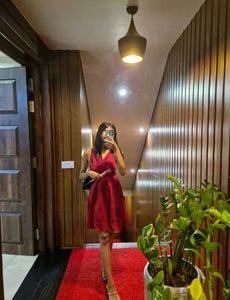 Chic Red Mini Dress