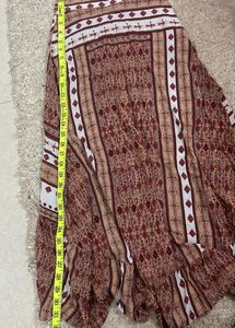 Pretty Print Long Summer Skirt