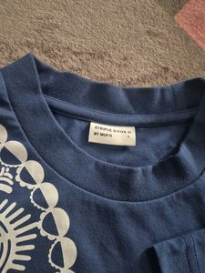 Mufti Blue Patterned T-Shirt
