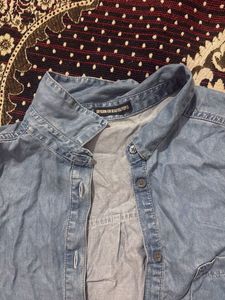 oversized Denim Shirt