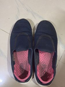 Navy Blue Skechers Go Walk Shoes