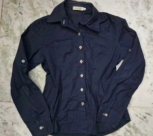 Classic Navy Blue fitted  Shirt