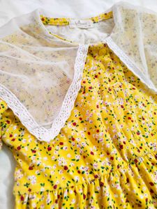 Bumper Offer❗Yellow Floral Dress