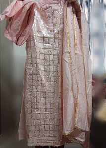 silk suit set with dupatta