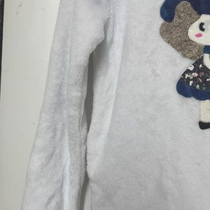 Soft White Pullover Sweatshirt