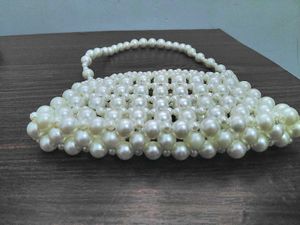 Elegant Pearl Beaded Handbag