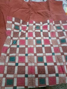 Heavy Casement Multicolour Bedsheet Without Pillow