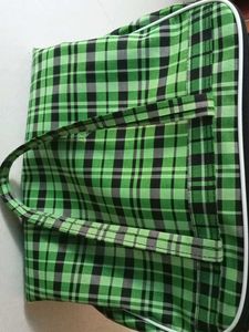 Green Plaid Travel Bag