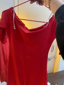 Offsoulder Red Bodycon Dress