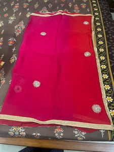 rose pink saree
