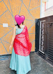 Stunning Light Blue Lehenga balouse