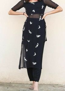 Floral Print Kurta