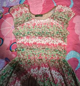 Flowy Floral Print Dress